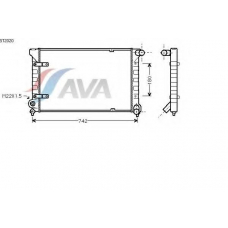 ST2020 AVA Радиатор, охлаждение двигателя
