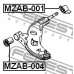 MZAB-004 FEBEST Подвеска, рычаг независимой подвески колеса