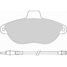 FD6684V NECTO Комплект тормозных колодок, дисковый тормоз