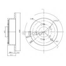 0 986 BB4 325 BOSCH Тормозной диск