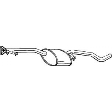 284-403 BOSAL Средний глушитель выхлопных газов