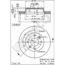 BS 7916 BRECO Тормозной диск