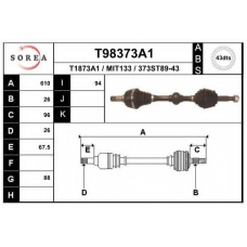 T98373A1 EAI Приводной вал