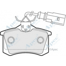 PAD1157 APEC Комплект тормозных колодок, дисковый тормоз
