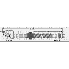 BBH6867 BORG & BECK Тормозной шланг