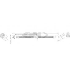 340557 SPIDAN Тормозной шланг