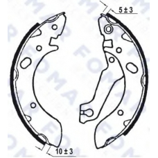FO 0576 FOMAR ROULUNDS Комплект тормозных колодок