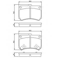 0 986 461 141 BOSCH Комплект тормозных колодок, дисковый тормоз