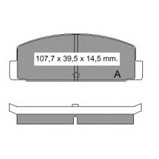 835930 Vema Комплект тормозных колодок, дисковый тормоз