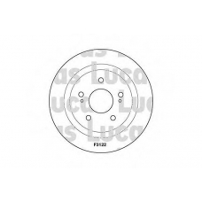 DF3122 TRW Тормозной диск