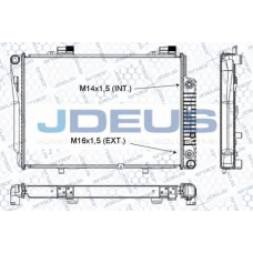 RA0170350 JDEUS Радиатор, охлаждение двигателя