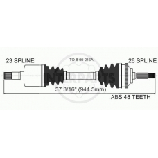 TO-8-09-216A InterParts Приводной вал