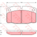 GDB199 TRW Комплект тормозных колодок, дисковый тормоз