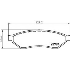 8DB 355 011-671 HELLA Комплект тормозных колодок, дисковый тормоз