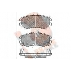 RB1666 R BRAKE Комплект тормозных колодок, дисковый тормоз