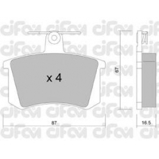 822-048-0 CIFAM Комплект тормозных колодок, дисковый тормоз