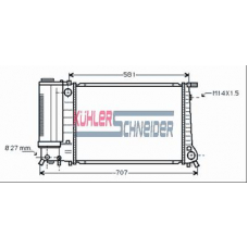 1415601 KUHLER SCHNEIDER Радиатор, охлаждение двигател