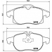 P 10 011 BREMBO Комплект тормозных колодок, дисковый тормоз