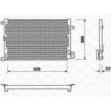 350203123000 MAGNETI MARELLI Конденсатор, кондиционер