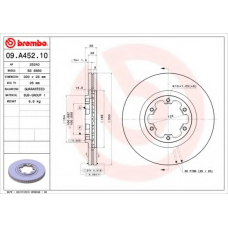 09.A452.10 BREMBO Тормозной диск