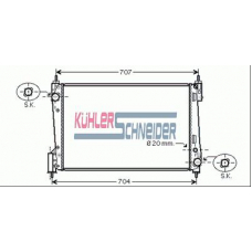 1700741 KUHLER SCHNEIDER Радиатор, охлаждение двигател