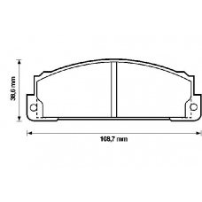 571463B BENDIX Комплект тормозных колодок, дисковый тормоз