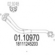 01.10970 MTS Труба выхлопного газа