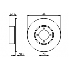 0 986 478 079 BOSCH Тормозной диск