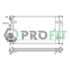 PR 9537N2 PROFIT Радиатор, охлаждение двигателя