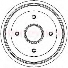 329122B BENDIX Тормозной барабан
