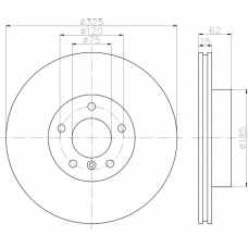 8DD 355 112-221 HELLA PAGID Тормозной диск