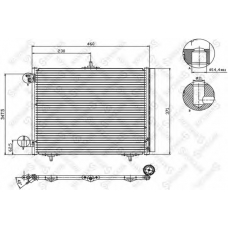 10-45040-SX STELLOX Конденсатор, кондиционер