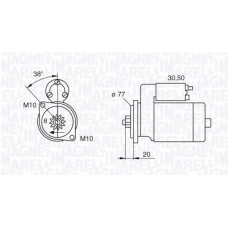 063522621010 MAGNETI MARELLI Стартер