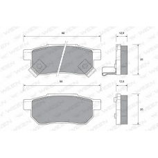 151-1027 WEEN Комплект тормозных колодок, дисковый тормоз