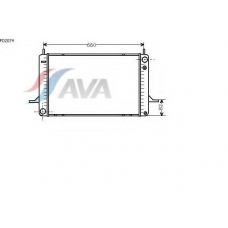 FD2074 AVA Радиатор, охлаждение двигателя