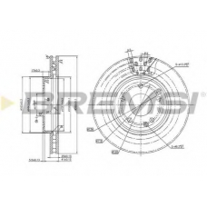 DBB135V BREMSI Тормозной диск
