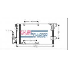 0621501 KUHLER SCHNEIDER Конденсатор, кондиционер