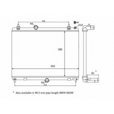 58468 NRF Радиатор, охлаждение двигателя