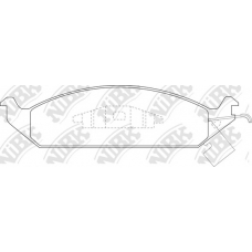 PN0315 NiBK Комплект тормозных колодок, дисковый тормоз