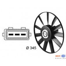 8EW 009 144-511 HELLA Вентилятор, охлаждение двигателя