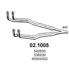 02.1005 ASSO Труба выхлопного газа