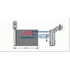 1390021 KUHLER SCHNEIDER Теплообменник, отопление салона