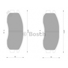 0 986 AB2 064 BOSCH Комплект тормозных колодок, дисковый тормоз