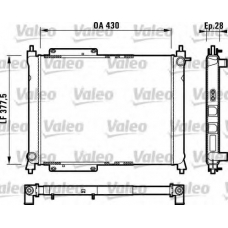 732758 VALEO Радиатор, охлаждение двигателя