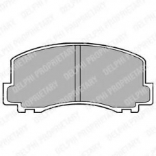 LP452 DELPHI Комплект тормозных колодок, дисковый тормоз