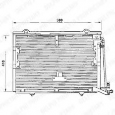 TSP0225193 DELPHI Конденсатор, кондиционер