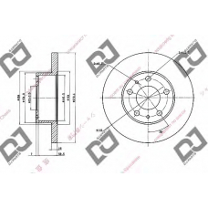 BD1469 DJ PARTS Тормозной диск