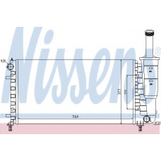 61888 NISSENS Радиатор, охлаждение двигателя