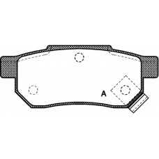 BPA0233.02 OPEN PARTS Комплект тормозных колодок, дисковый тормоз