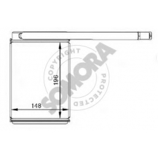 092550 SOMORA Теплообменник, отопление салона